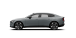 Vue latérale d’une Volvo ES90 Gris Brume