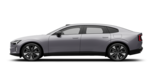 Vue latérale d’un Volvo ES90 Argent Magnétique