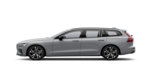 Vue latérale d’un Volvo V60 Gris Brume