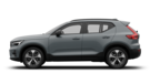 Vue latérale d’un Volvo XC40 Gris Brume