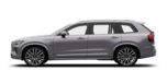 Vue latérale d’un Volvo XC90 Gris Brume